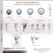 Service Caster 3 Inch SS Blue Polyurethane Swivel 3/8 Inch Threaded Stem Caster Set Brake SCC SCC-SSTS20S314-PPUB-BLU-TLB-381615-4 - alternate 1